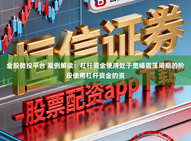 金股微投平台 案例解读:杠杆资金使用处于宽幅震荡周期的阶段使用杠杆资金的资